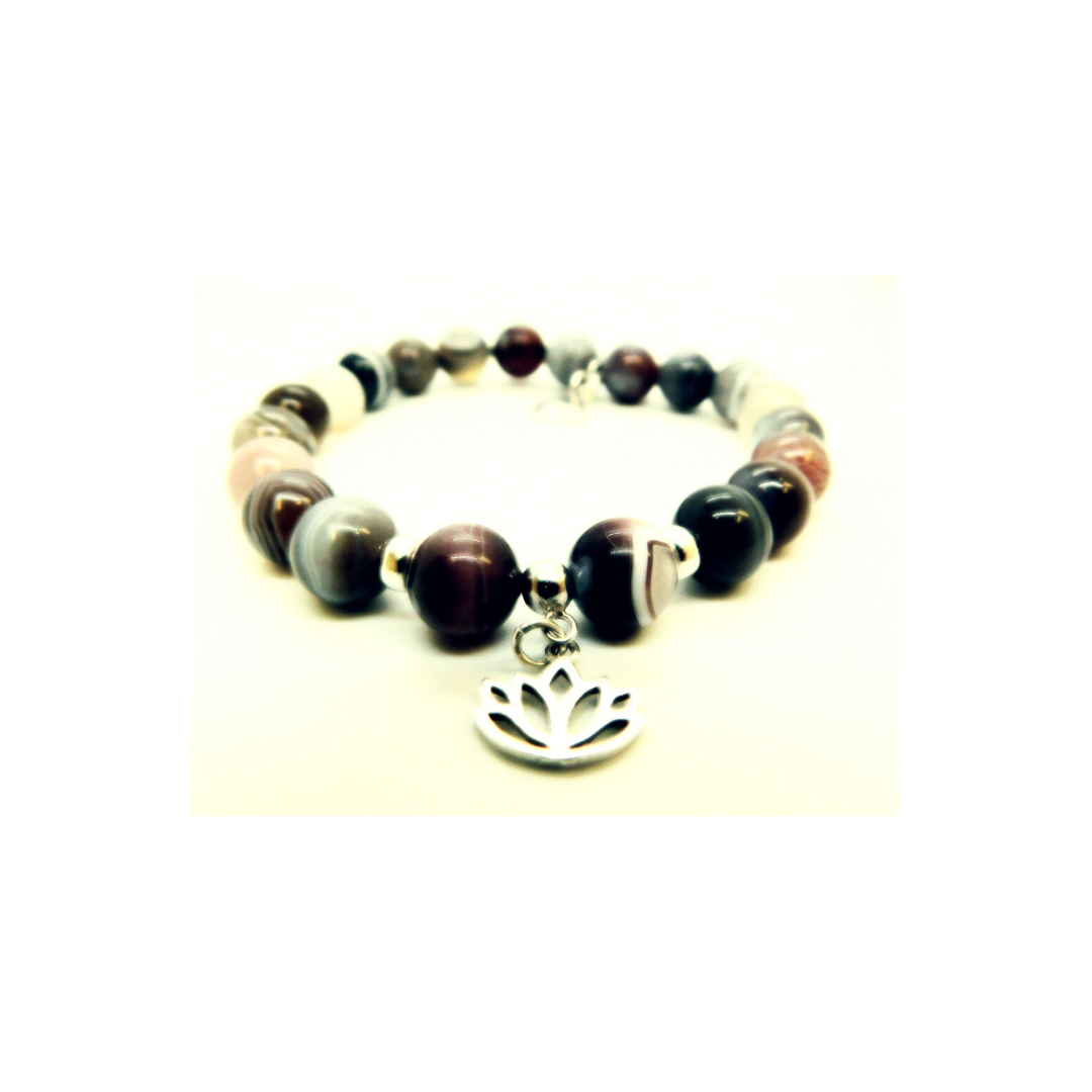 Bracelet ✿ Ruri - Botswana & 925 Sterling Silver