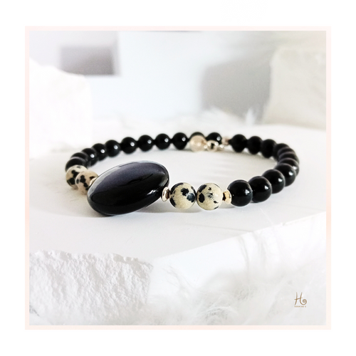 ZAYA · Armband · Obsidian · Sterling silver