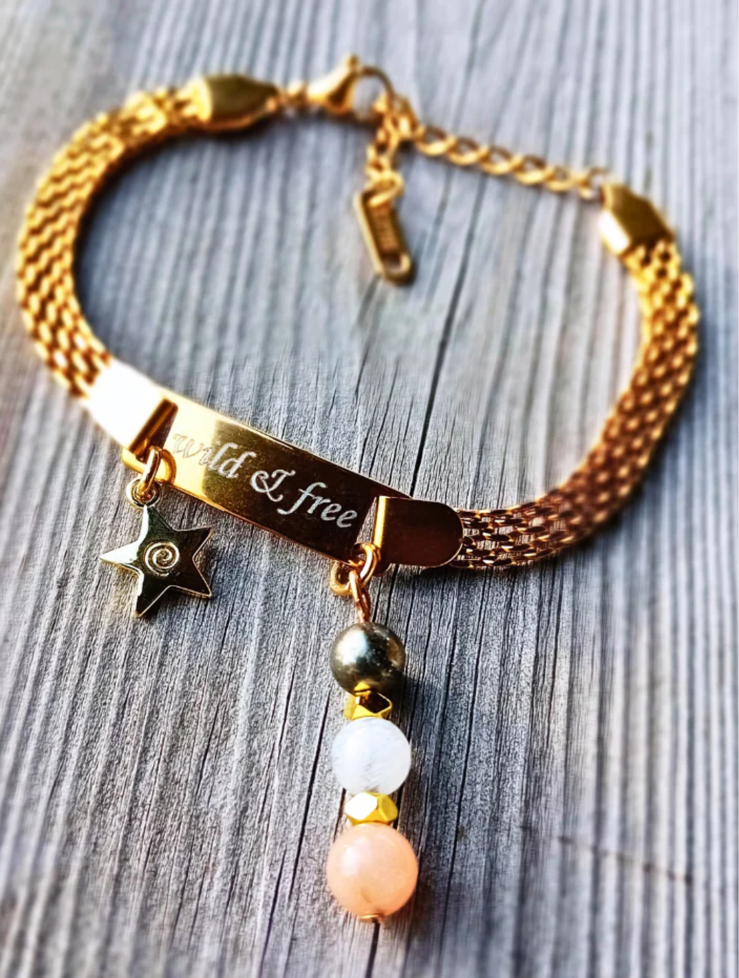 18k guldpläterad rostfritt stål