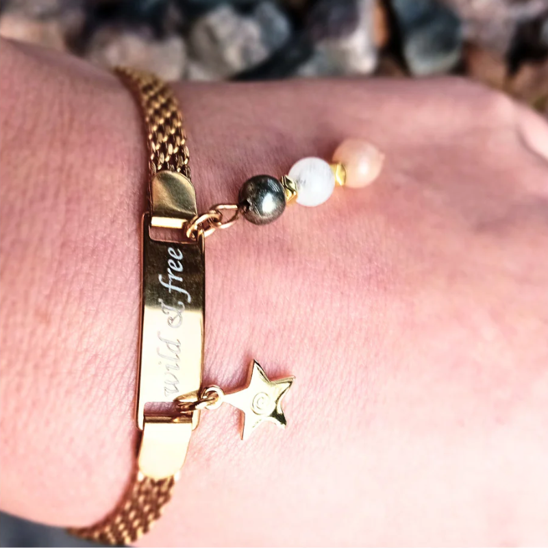 18k guldpläterad rostfritt stål