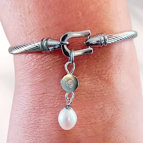 AXIS · Armband · Rostfritt Stål · Freshwater Pearl