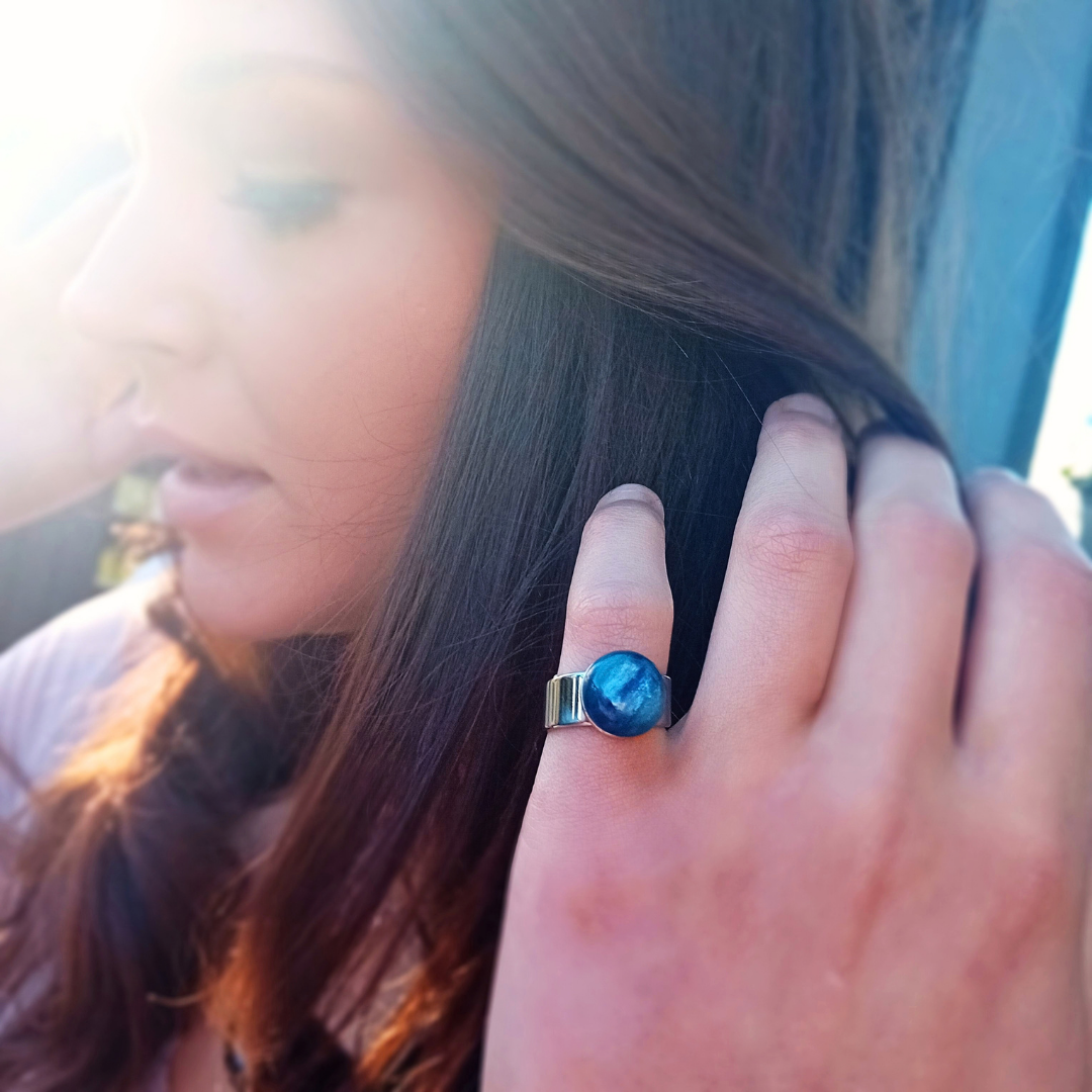 ELARA · Ring · Kyanite · Stainless steel