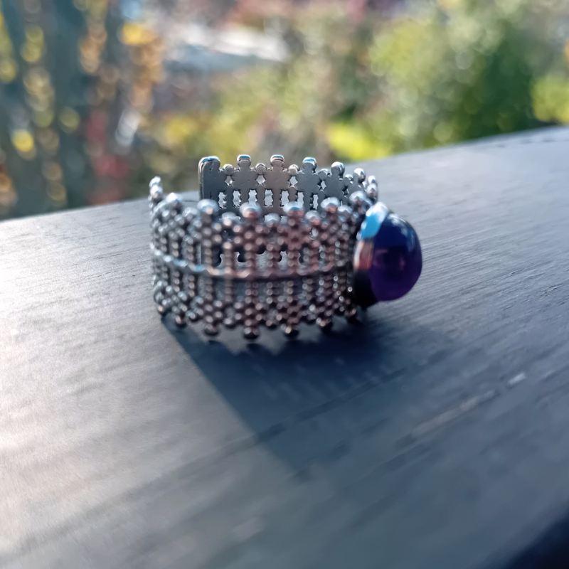SORCERY · Ring · Ametist · Rostfritt Stål