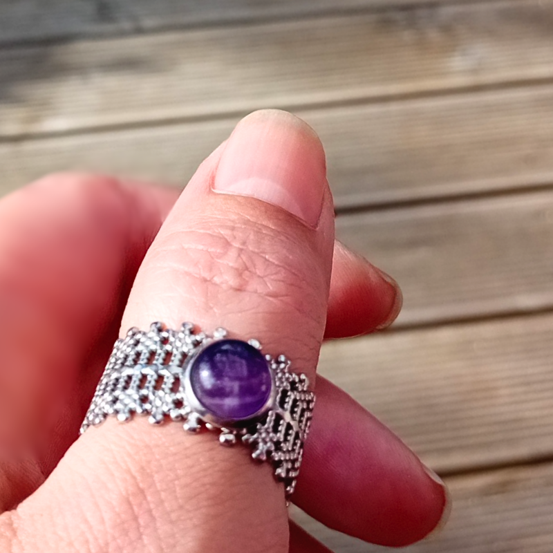 SORCERY · Ring · Ametist · Rostfritt Stål