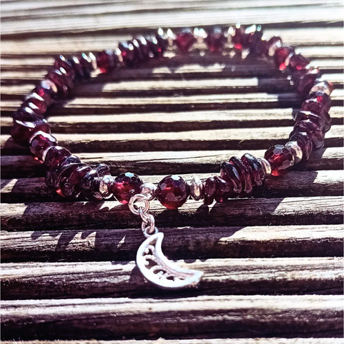 LUNA · Armband · Granat · Sterlingsilver