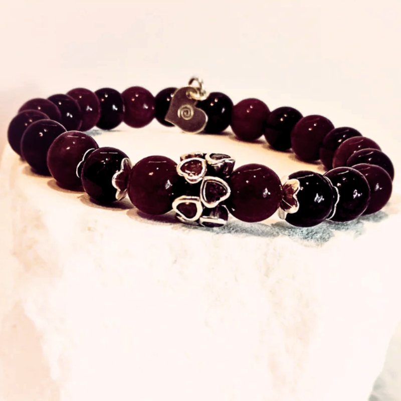 Armband ✿ Maeve - Granat & 925 Sterling Silver