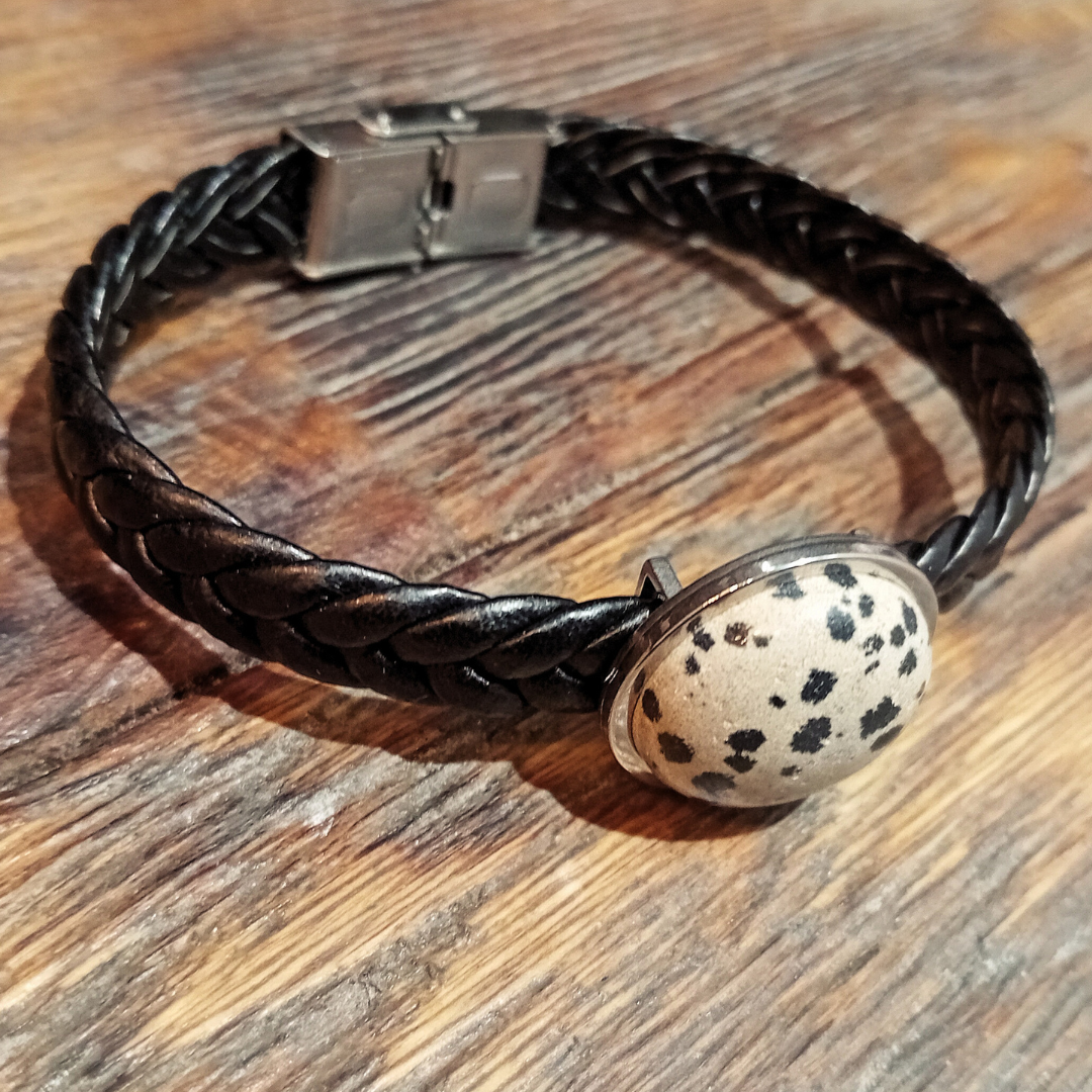 Kodiak - Dalmatinerjaspis & Stainless steel