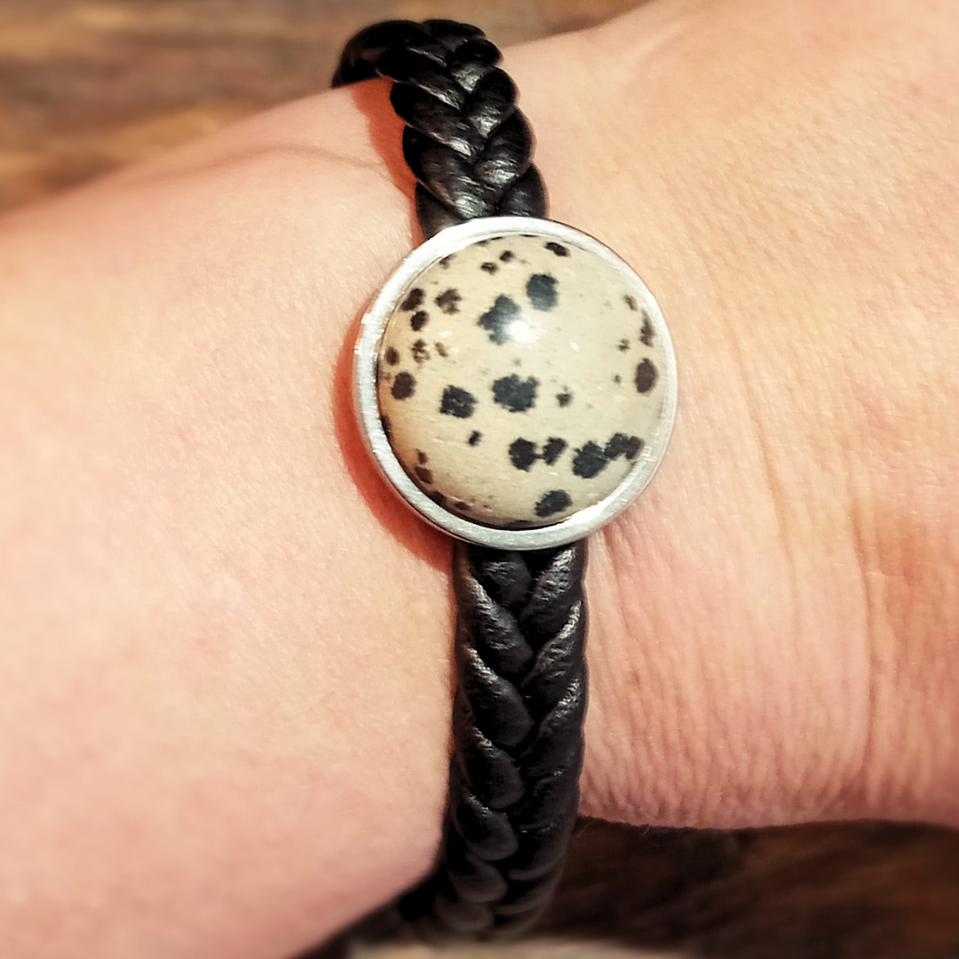 Kodiak - Dalmatinerjaspis & Stainless steel