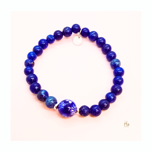 Armband ✿ Estrid - Lapis Lazuli & 925 Sterling Silver
