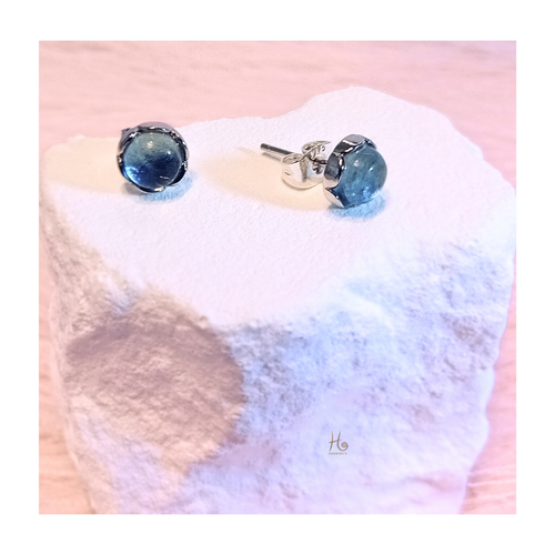 Örstuds ✿ Anouk - Akvamarin & 925 Sterling Silver