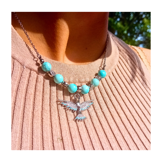 Halsband ✿ Renata - Fenixsten & Rostfritt Stål