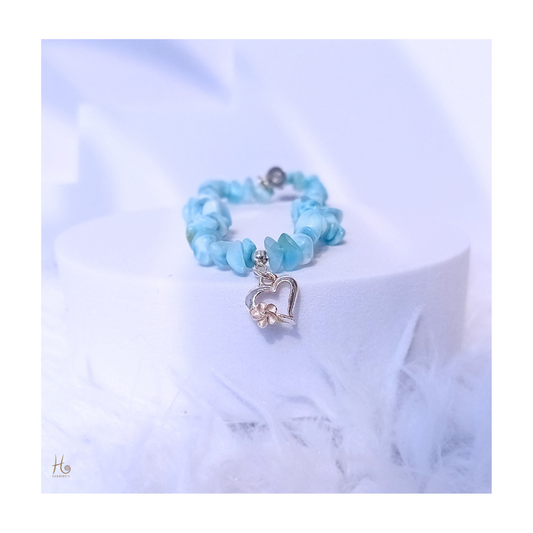 Bracelet larimar 925 sterling silver