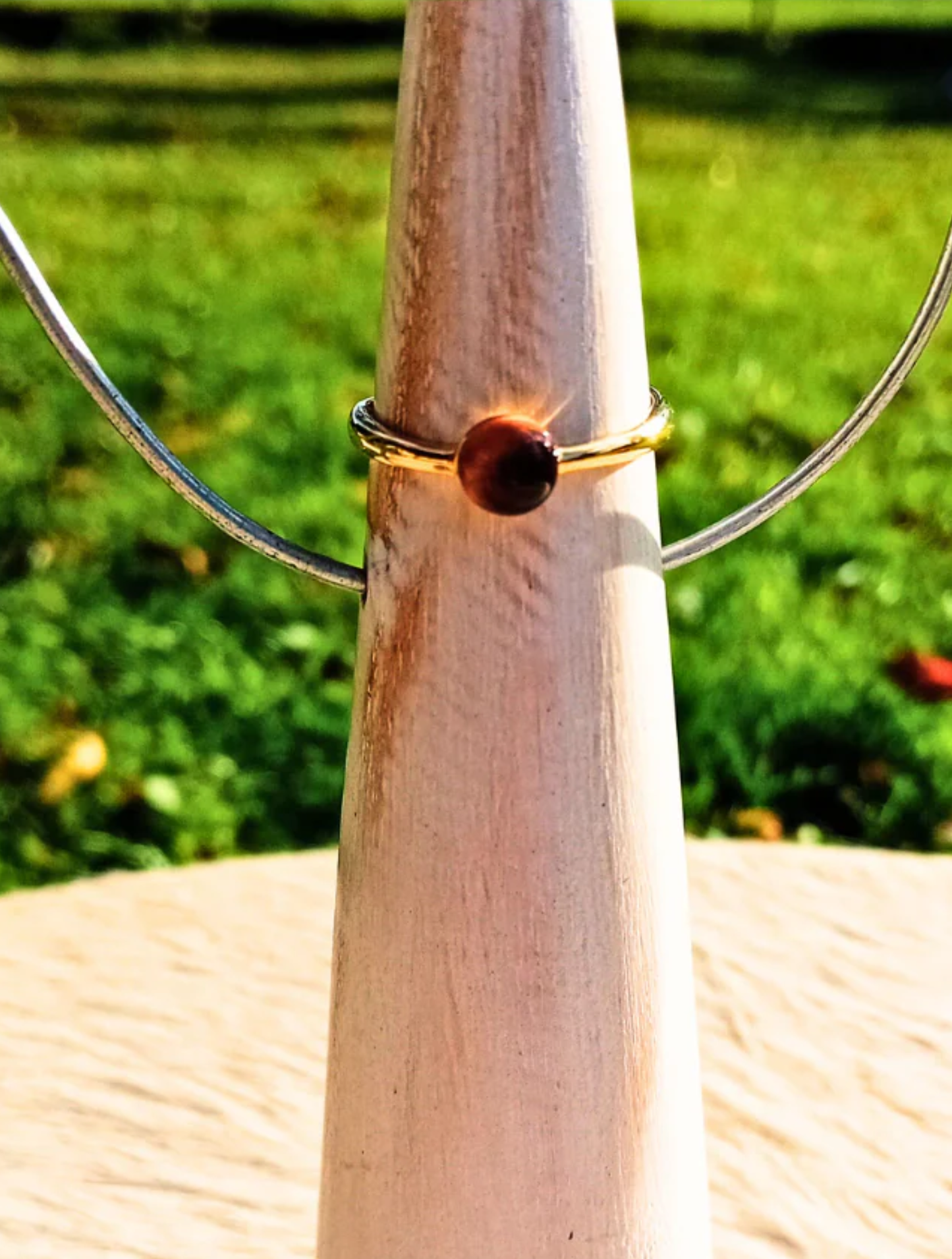 Ring ✿ Leona - Tigeröga & 18k guldpläterad 925 Sterling Silver