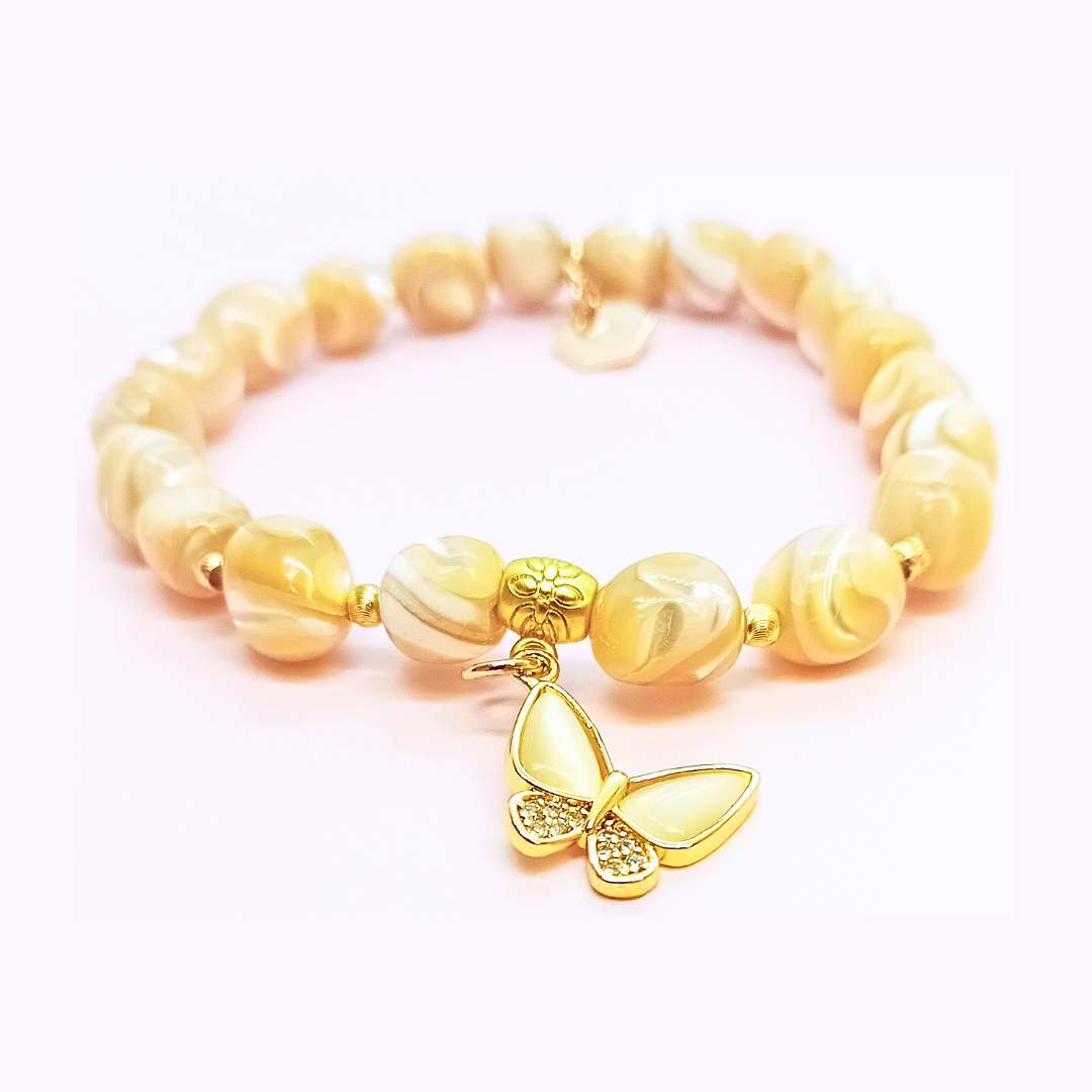 Armband ✿ Nalu - Trochus & 18K Guldplätering